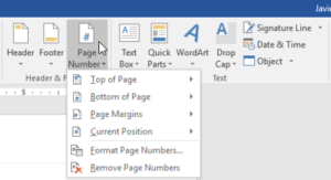 Steps to Add Page Numbers to PDF Document via MS Word