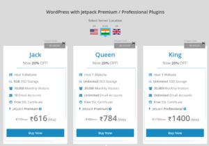 WordPress Hosting Jetpack Premium Professional