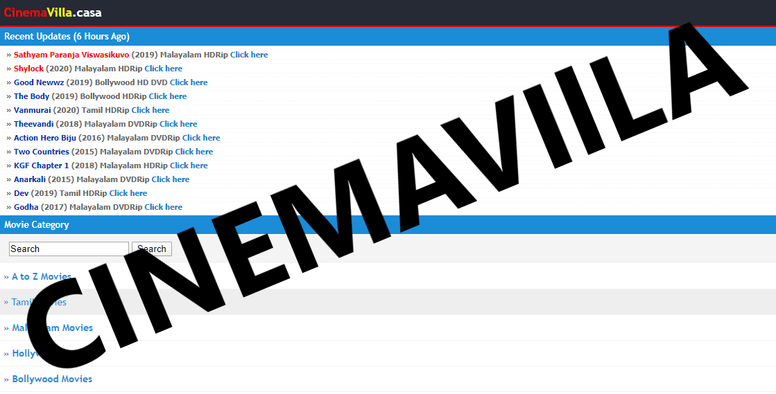 CINEMAVILLA 2021| MOVIE STREAMING SITE